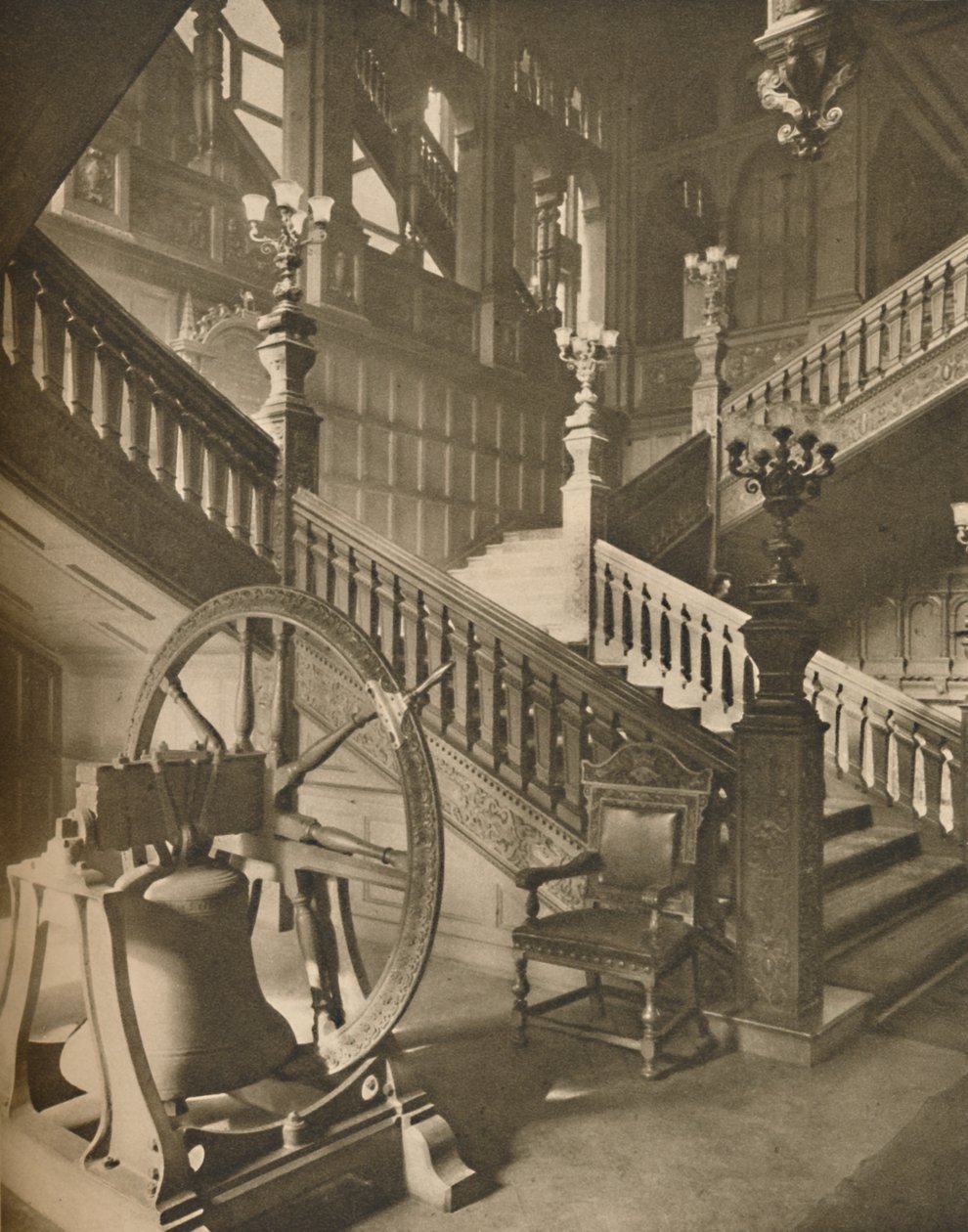 Magnificent Staircase of Grocers Hall and the Great Flemish Bell Named Martin by Taylor