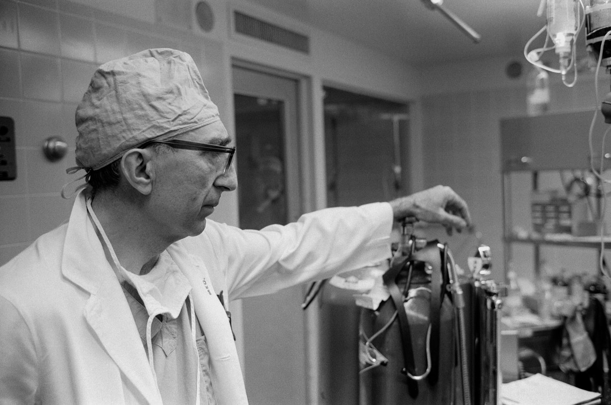 Dr. Michael DeBakey, Cardiovascular Surgeon, at Texas Medical Center by Ted Spiegel