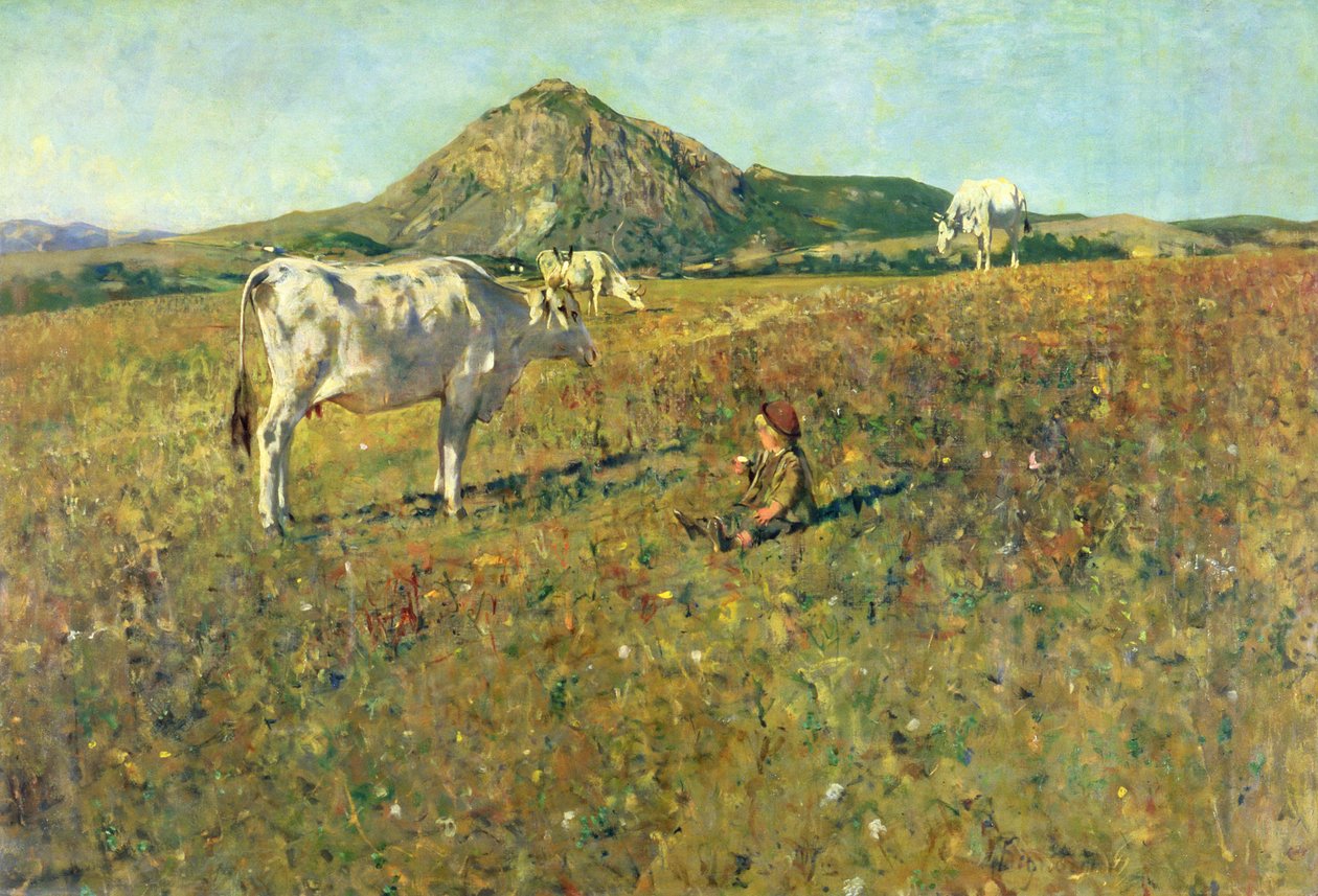 Pasture in Pietramala by Telemaco Signorini