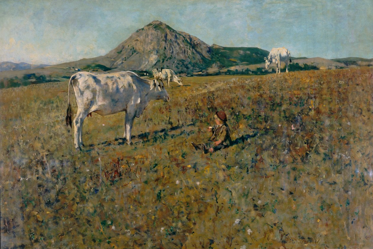 Pasture in Pietramala by Telemaco Signorini