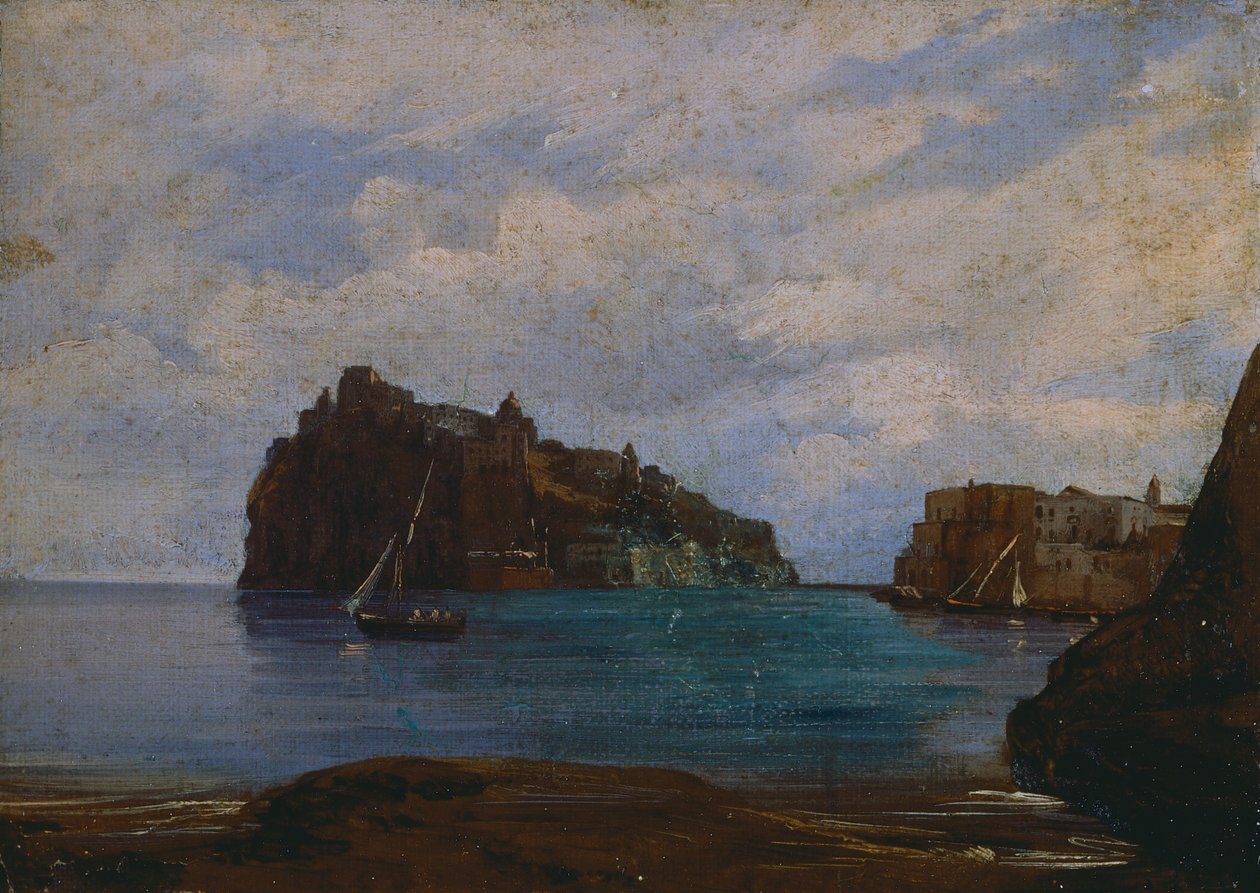 The Aragonese Castle of Ischia by Teodoro Duclere