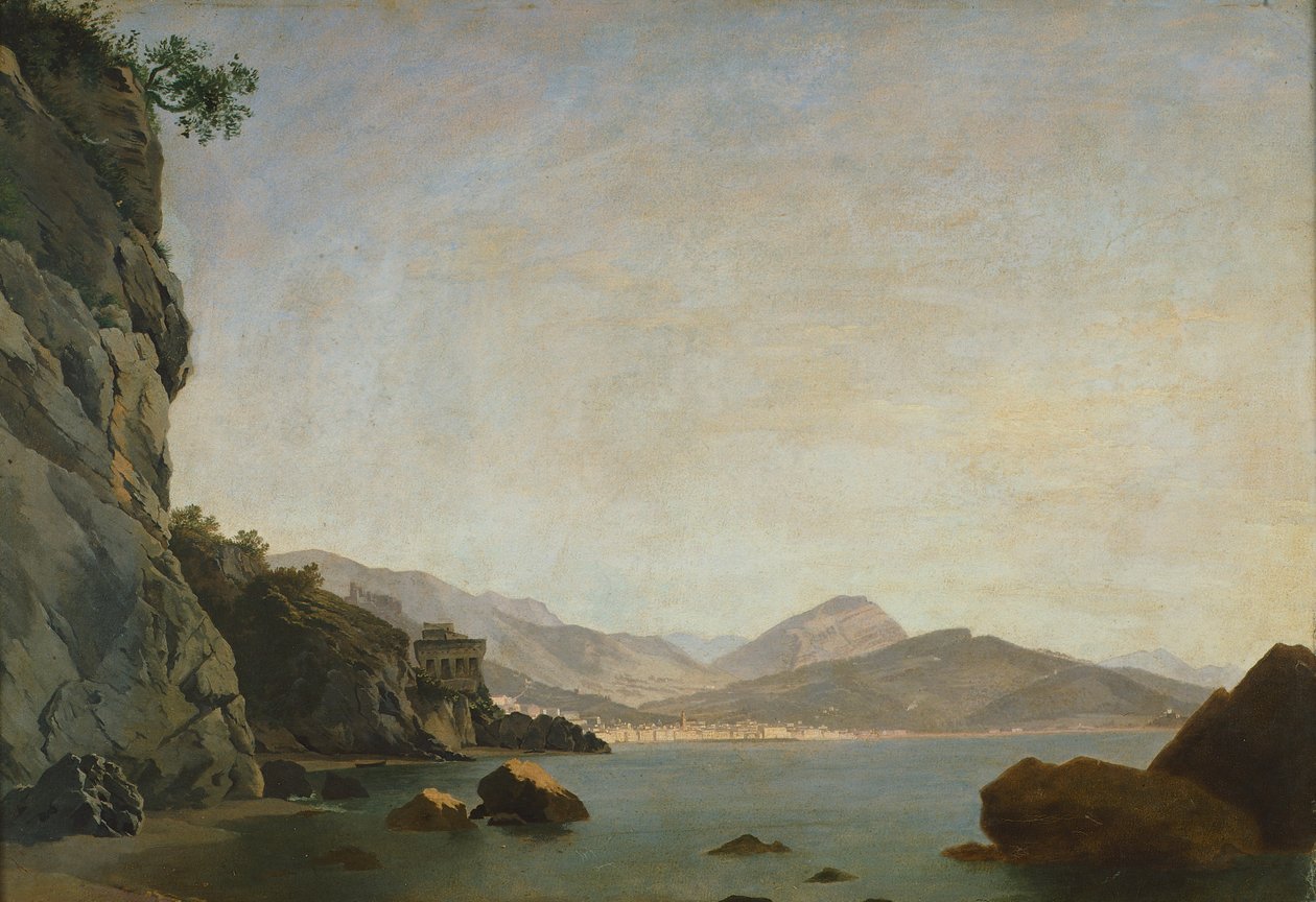 View of the Gulf of Salerno by Teodoro Duclere