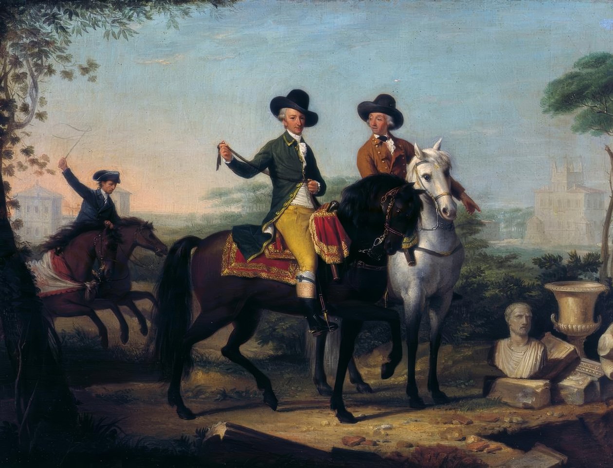 Prince Sigismondo Chigi Inspects the Excavations of Porcigliano by Teodoro Matteini