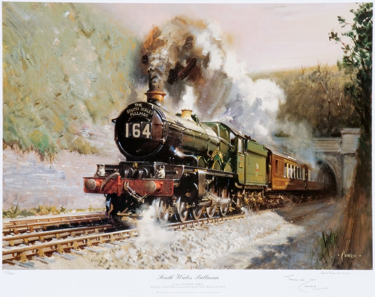 South Wales Pullman, c.1971 by Terence Cuneo