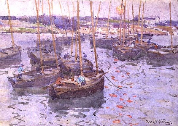 Boats in the Harbour by Terrick Williams