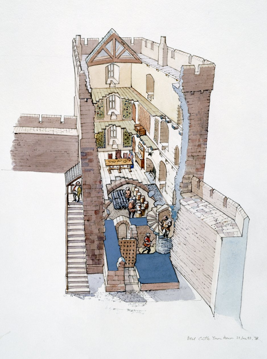 Etal Castle by Terry Ball: Highest-quality art reproduction