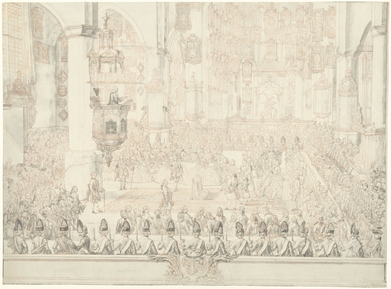 Marriage of Charles Christian of Nassau-Weilburg with Princess Carolina, 1760 by Tethart Philip Christian Haag