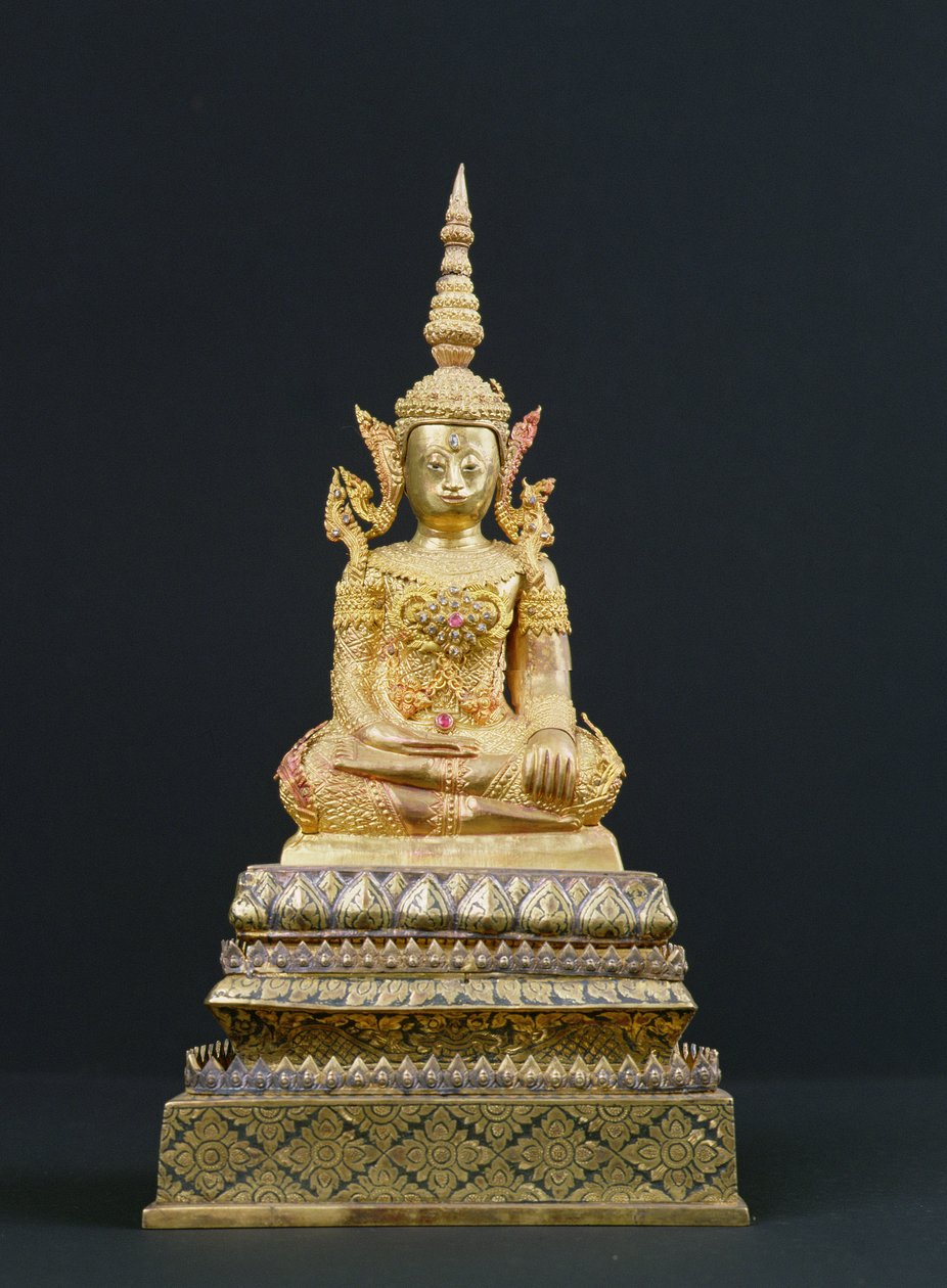Buddha seated in meditation, Rattanakosin Period (1782-1910) by Thai