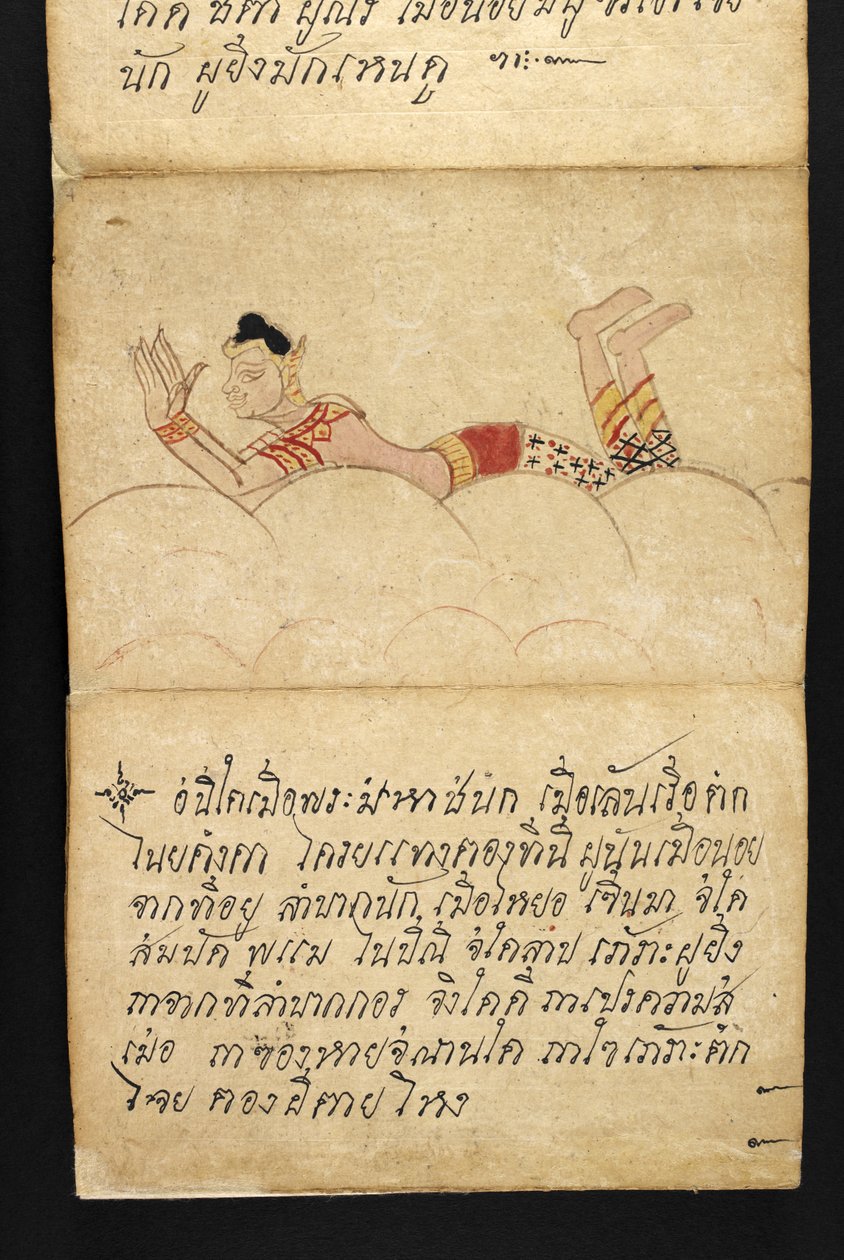 Satra On fortune telling and advice for a happy and healthy living (paper folding book) by Thai School