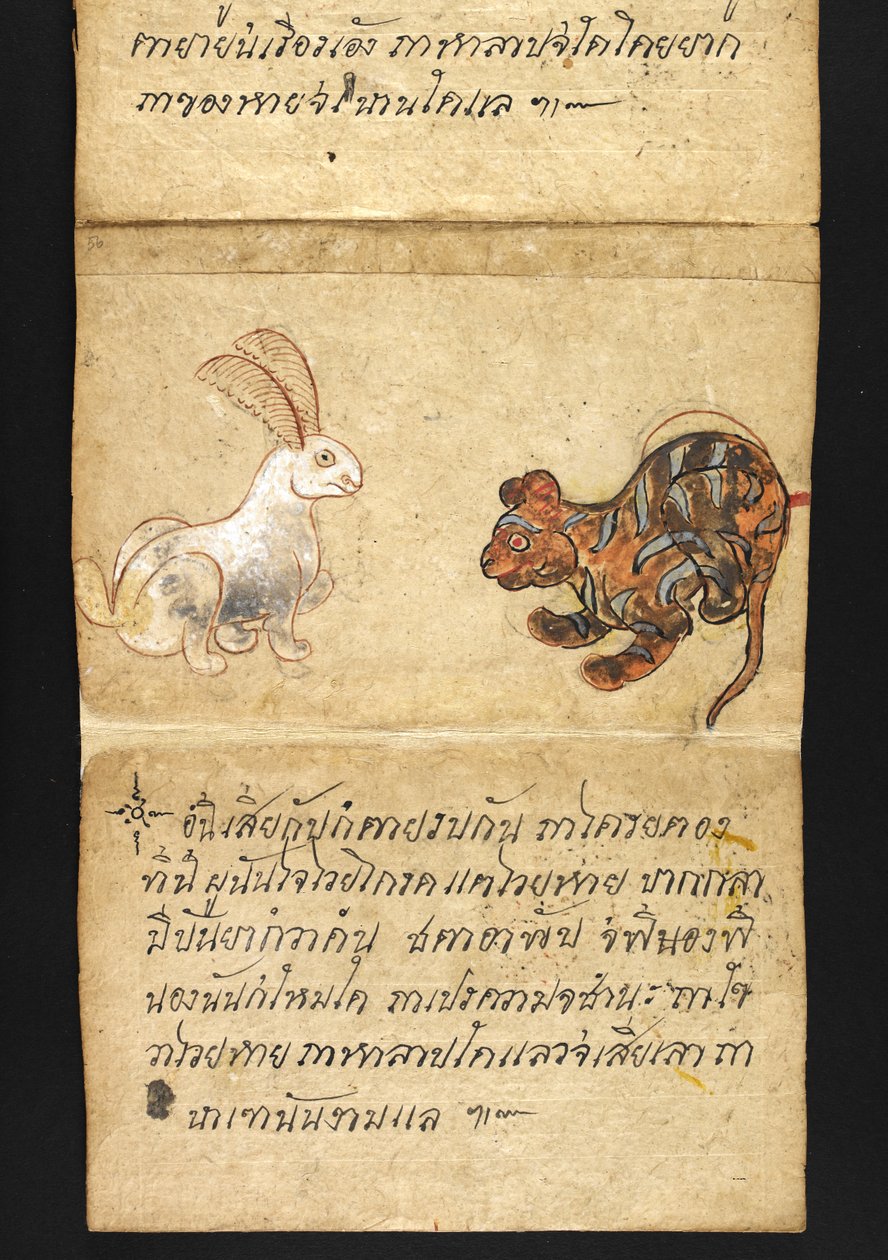Satra On fortune telling and advice for a happy and healthy living (paper folding book) by Thai School