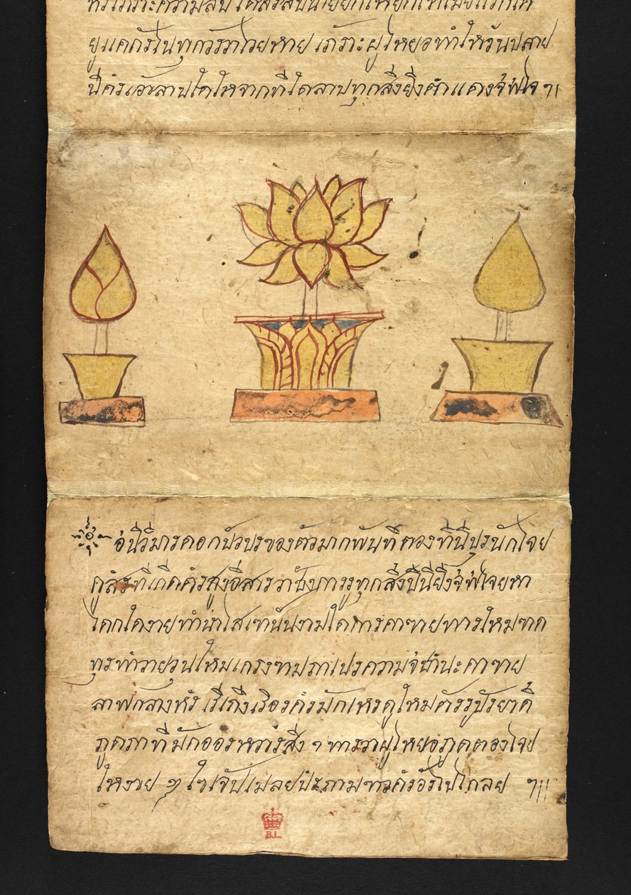 Satra On fortune telling and advice for a happy and healthy living (paper folding book) by Thai School