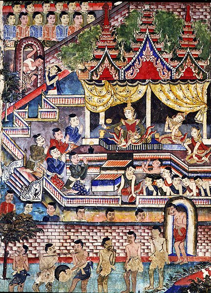Wiharn Laikarn, episode from Jataka Sang Thong by Thai School