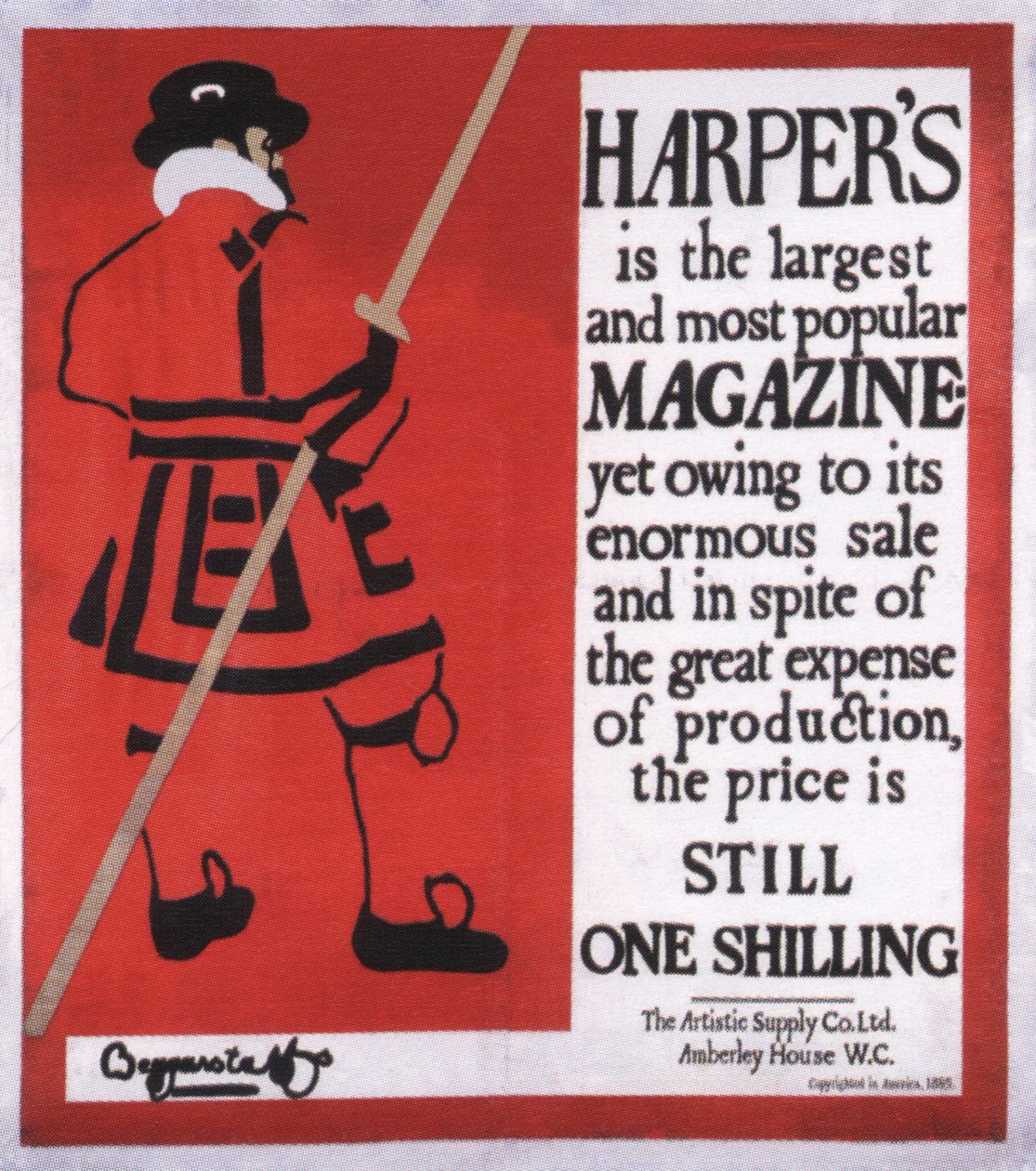 Harper’s Magazine, 1896 by The Beggarstaffs