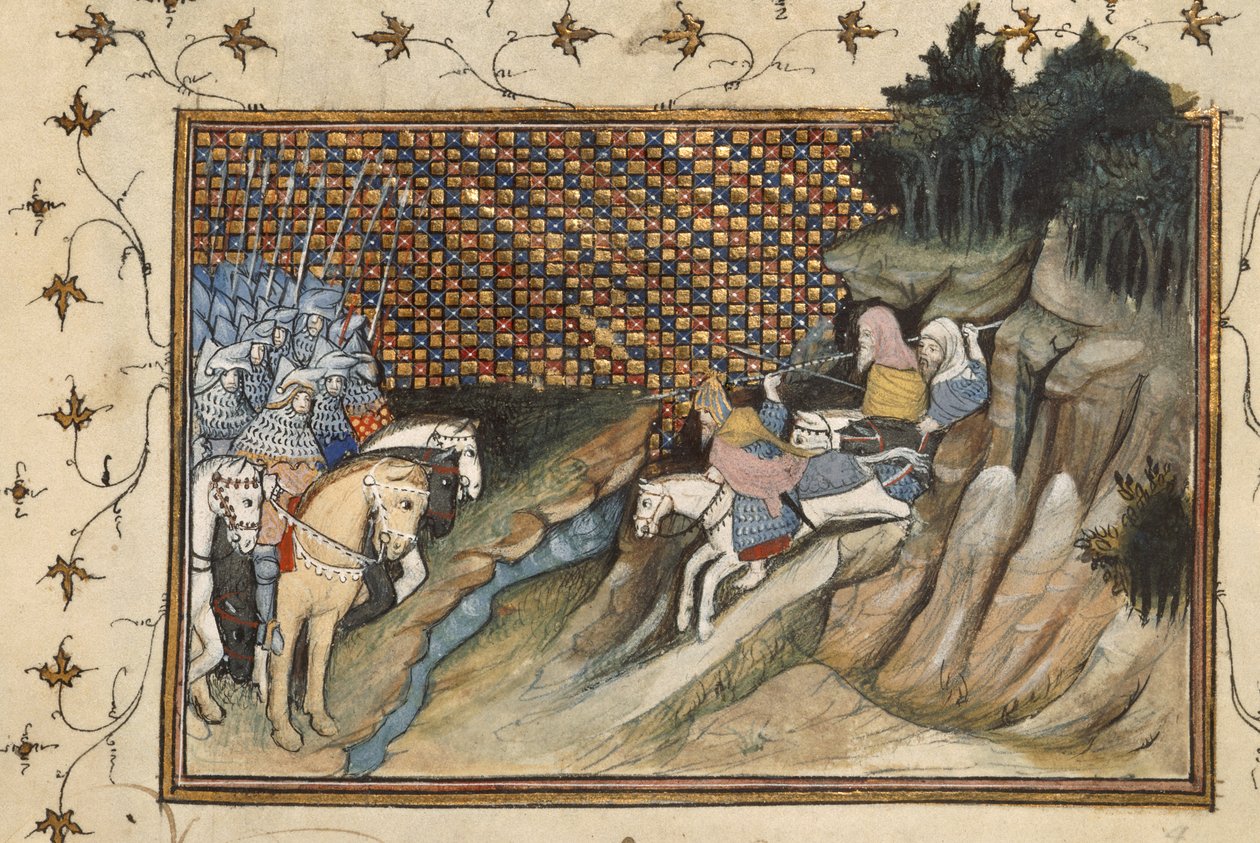 Art Mór riding to meet the earl of Gloucester, from 