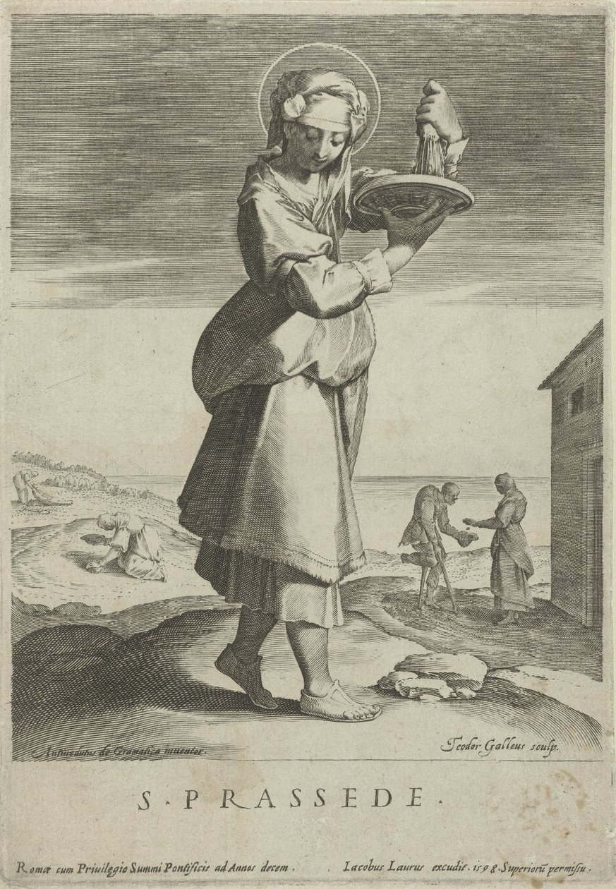 Saint Praxedes by Theodoor Galle