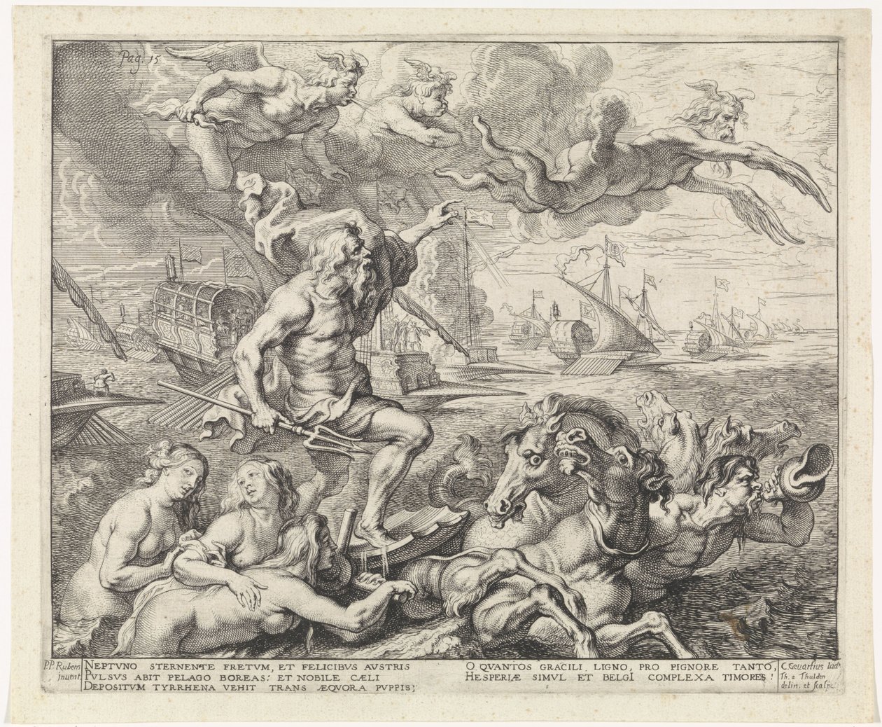 The Journey from Barcelona to Genoa; Entry of Ferdinand into Antwerp in 1635 by Theodoor van Thulden