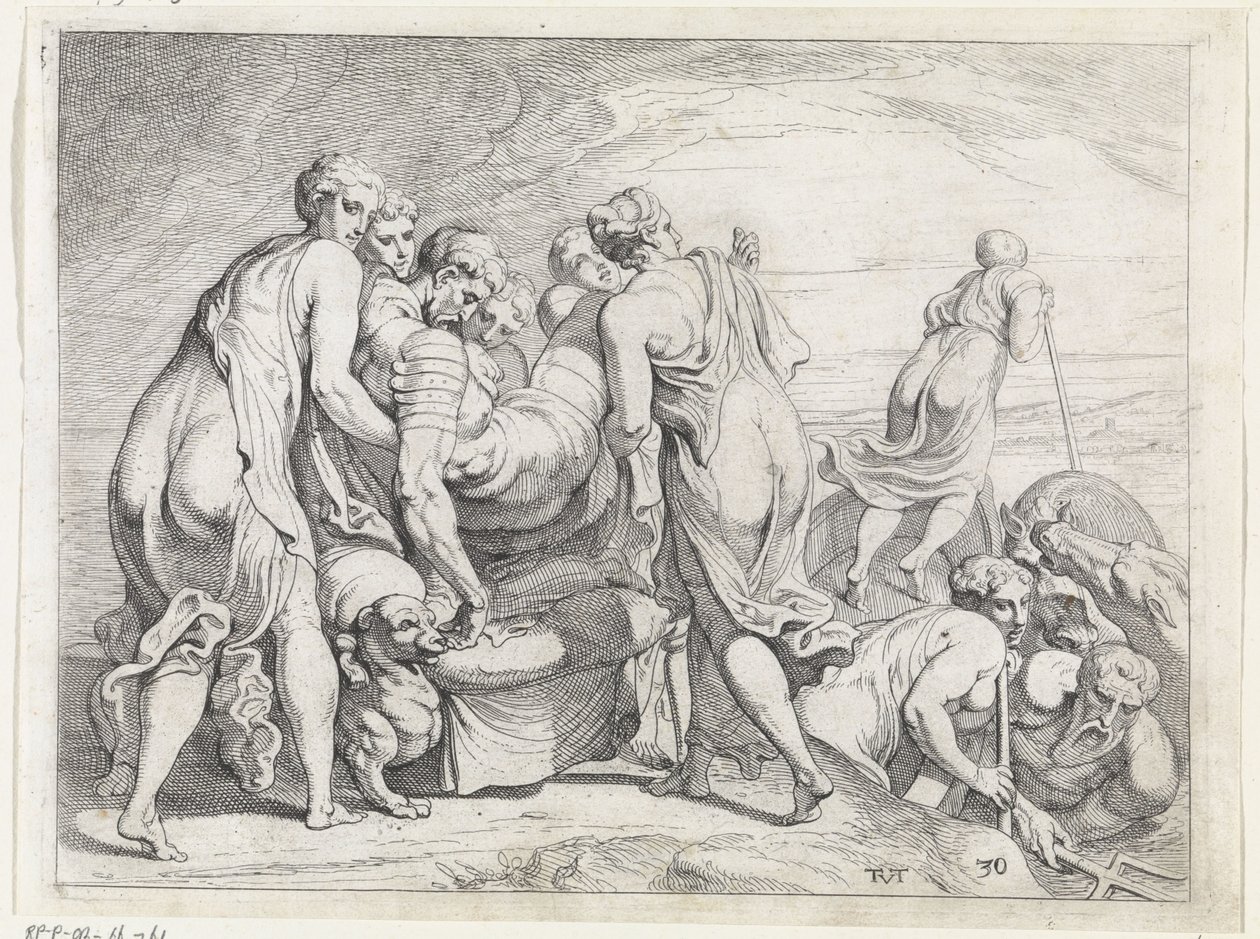 Phaeacians Bringing the Sleeping Odysseus to Ithaca by Theodoor van Thulden