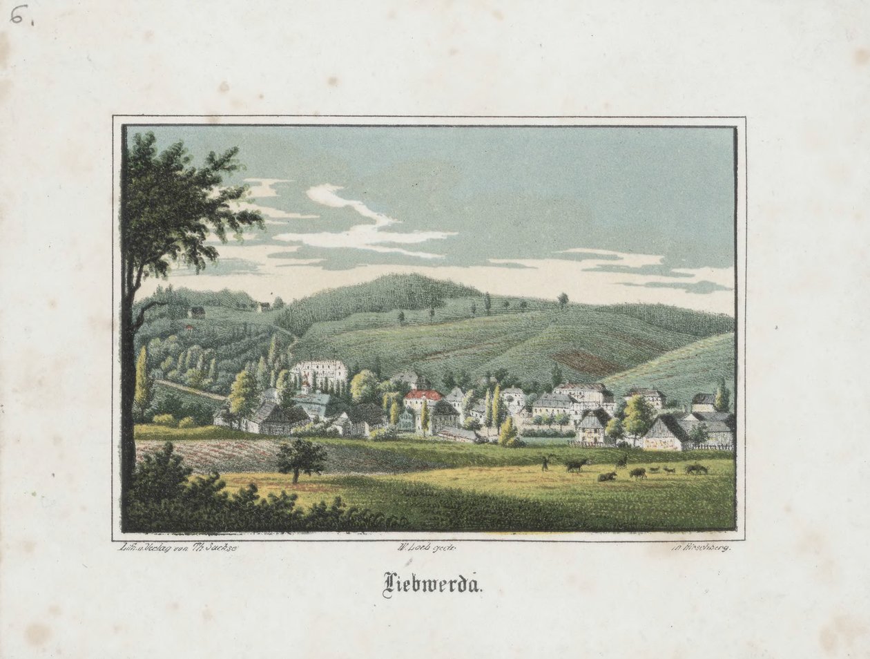 Liebwerda Seen from Friedrichsruh by Theodor Sachse