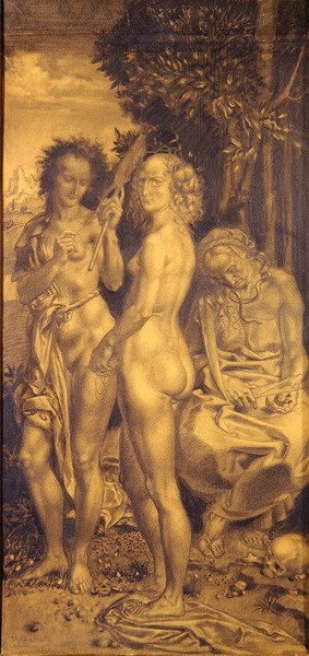The Three Ages of Life (right panel) by Theodor Baierl