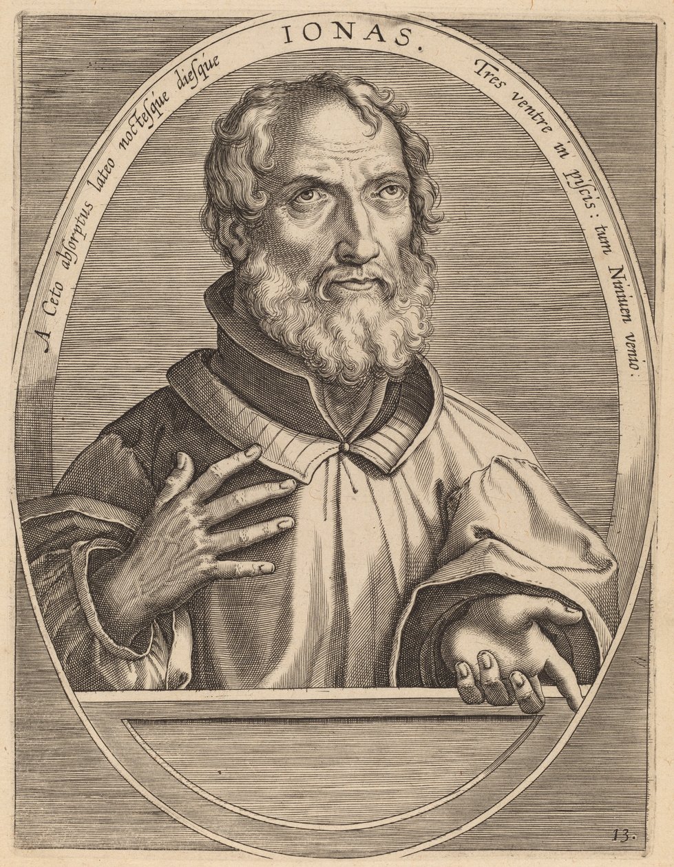 Jonah by Theodor Galle after Jan van der Straet