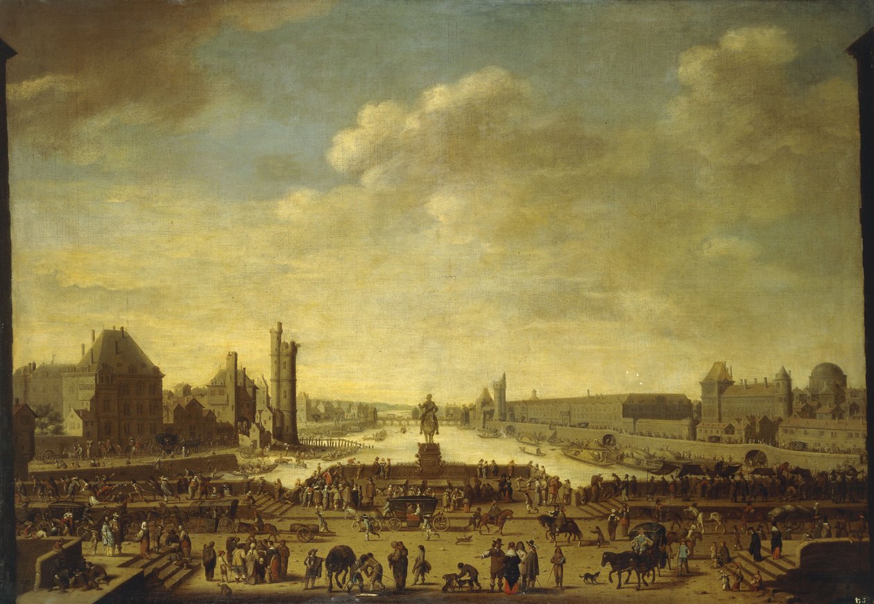 A View of Paris from the Point de la Cite by Theodor Matham