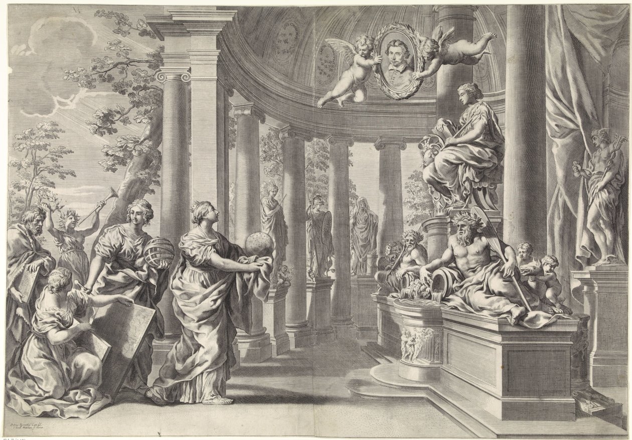Allegorical Representation: The Temple of Wisdom (Sapienta) by Theodor Matham