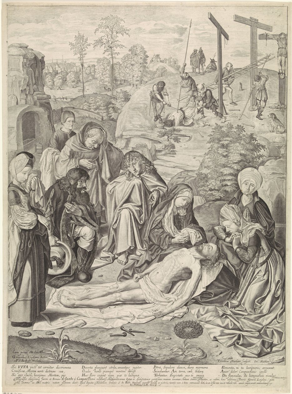 Lamentation of Christ by Theodor Matham
