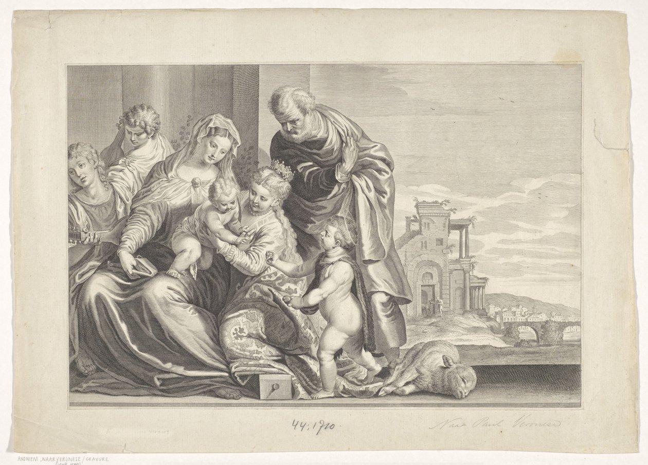 Mystical Marriage of Saint Catherine by Theodor Matham