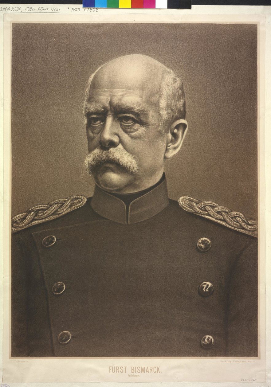 Chancellor of the Reich Count Bismarck by Theodor Mayerhofer