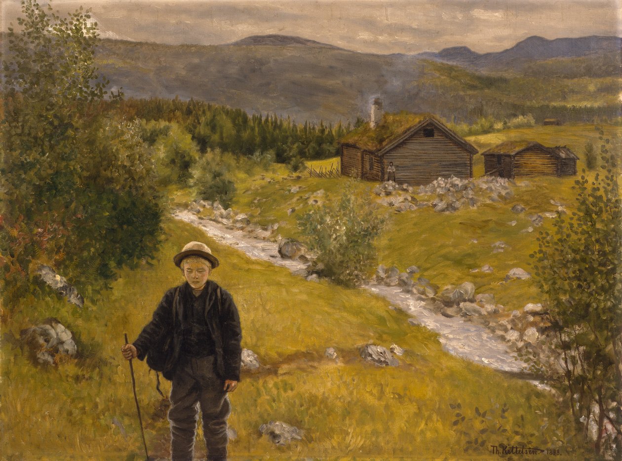 Farewell mother by Theodor Kittelsen