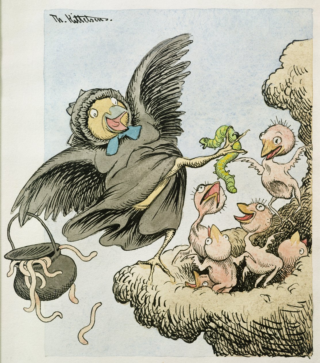 Here is the food kids by Theodor Kittelsen