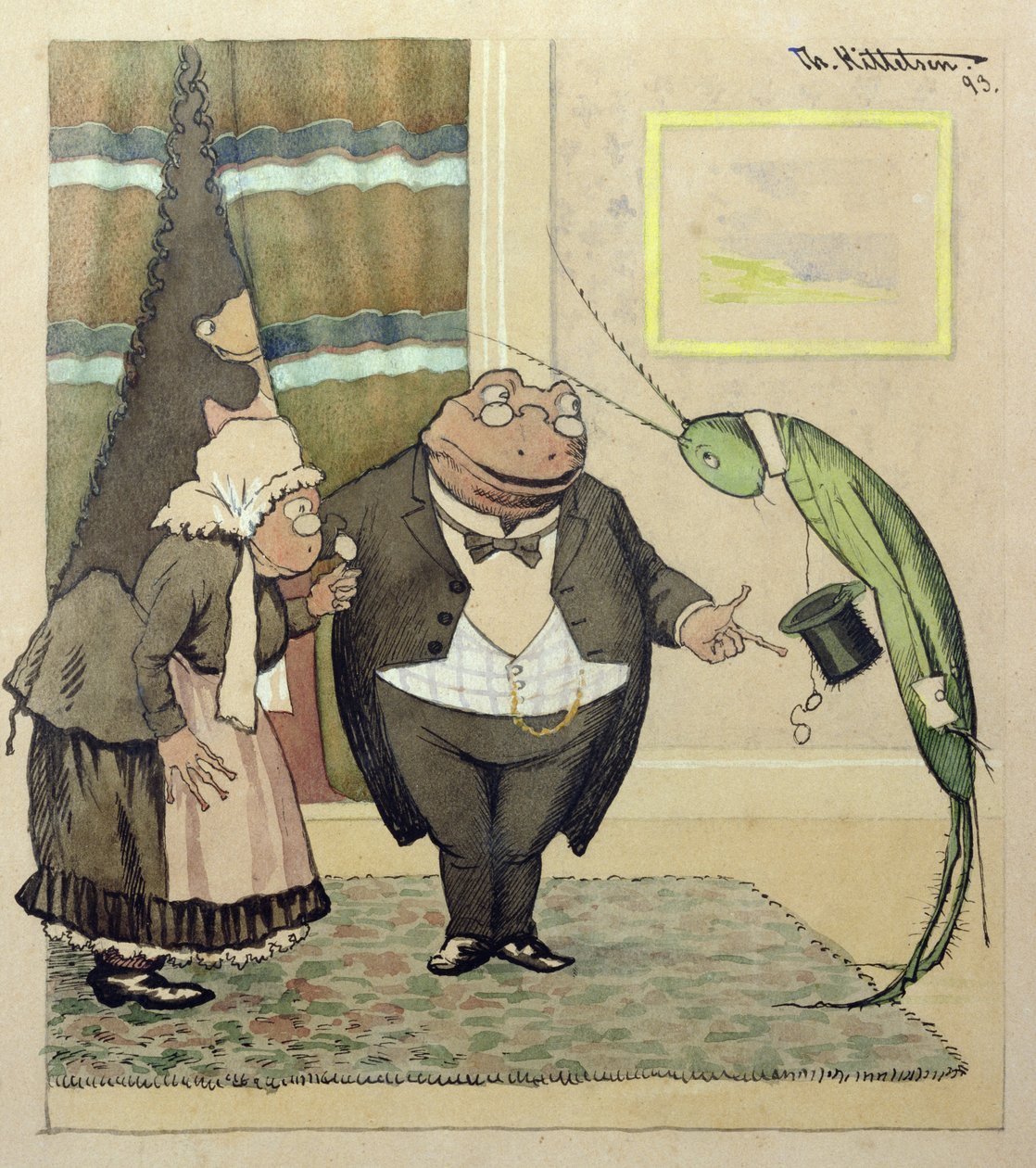 The Young Mr. Green Pays a Visit by Theodor Kittelsen