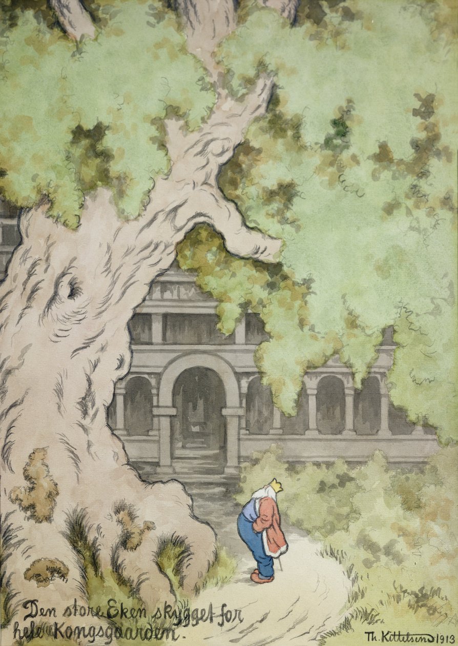 The big oak tree shadows the whole king
