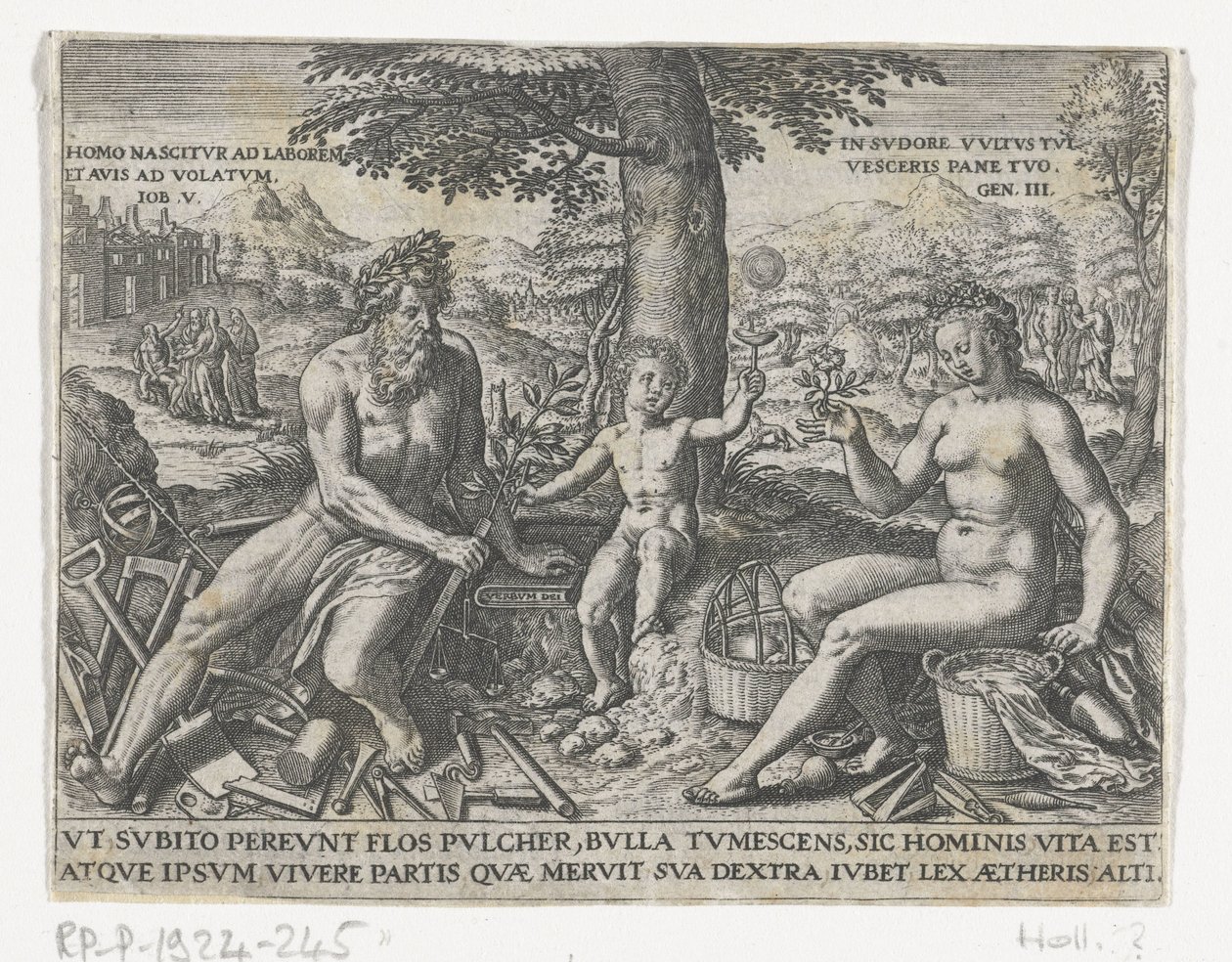 Boy blowing bubbles by Theodor de Bry (attributed to)