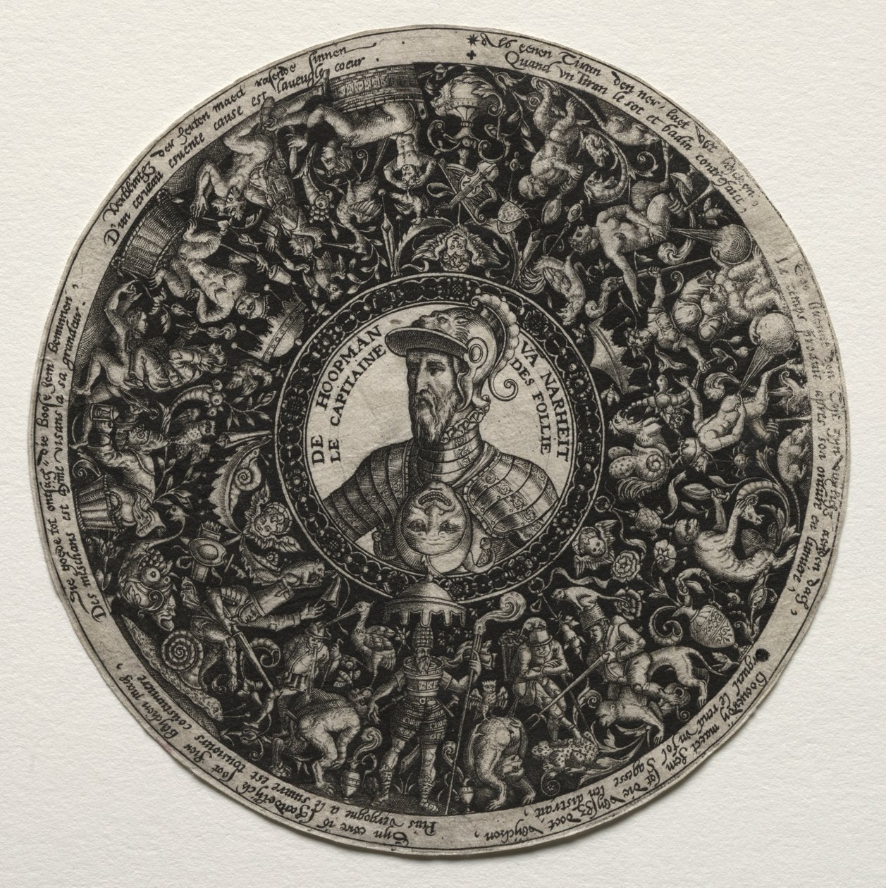 Design for a Dish with Medallions by Theodor de Bry