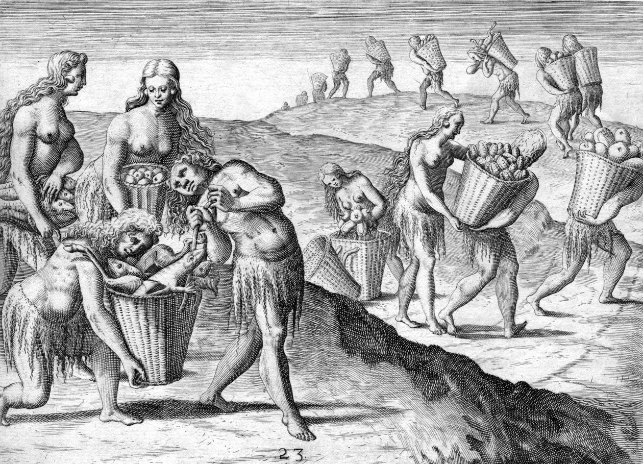Tribe of the Timucua Indians by Theodor de Bry
