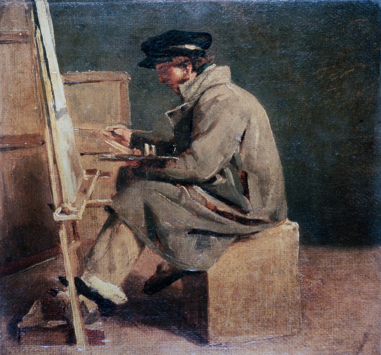 Young Artist at His Easel by Theodore (attr. to) Gericault