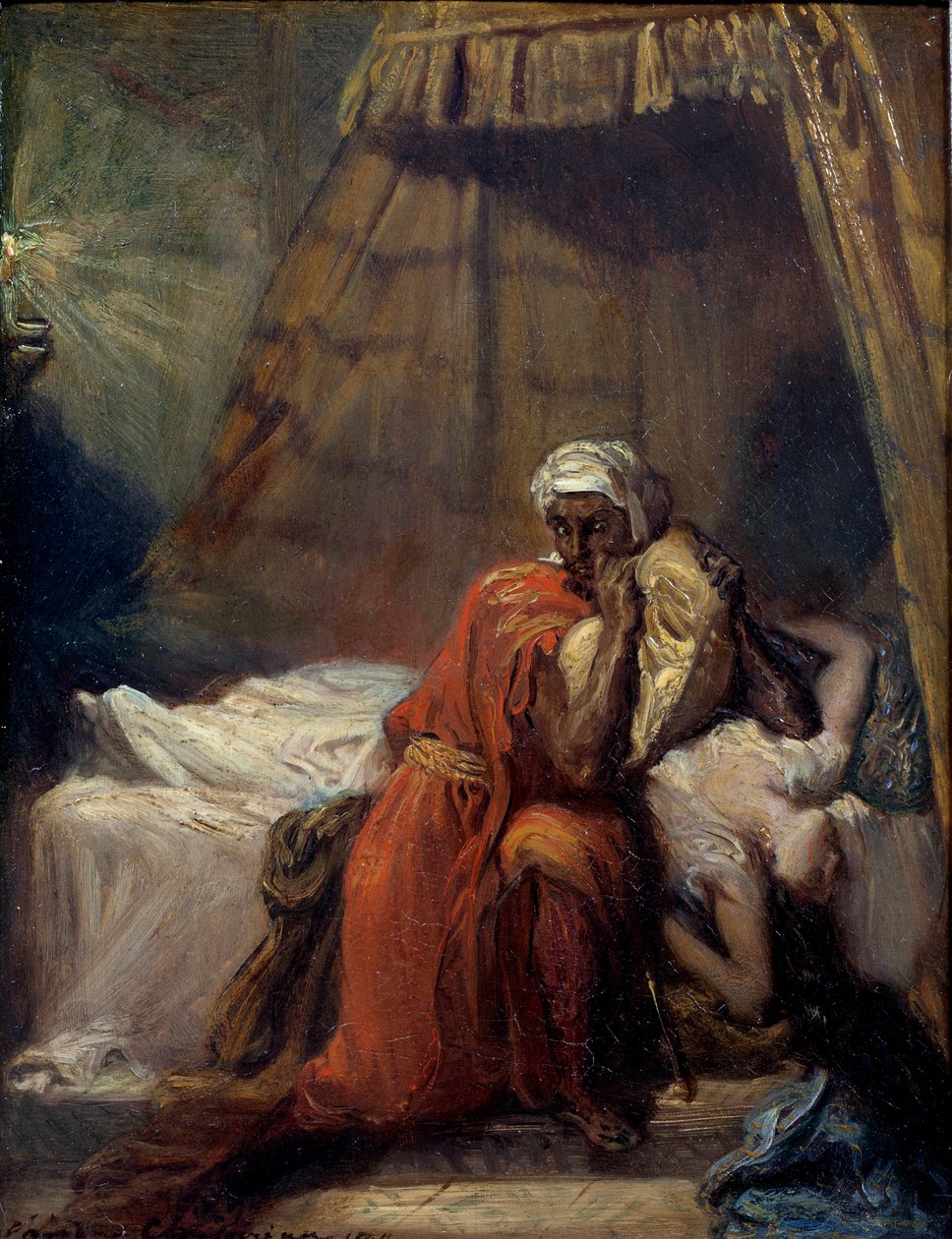 Desdemona's Death. Illustration of 'Othello, the Moor of Venice