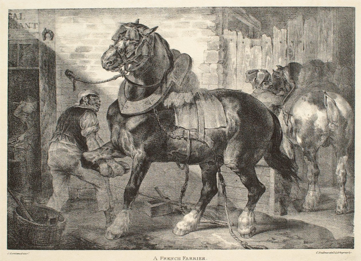 A French Farrier by Theodore Gericault