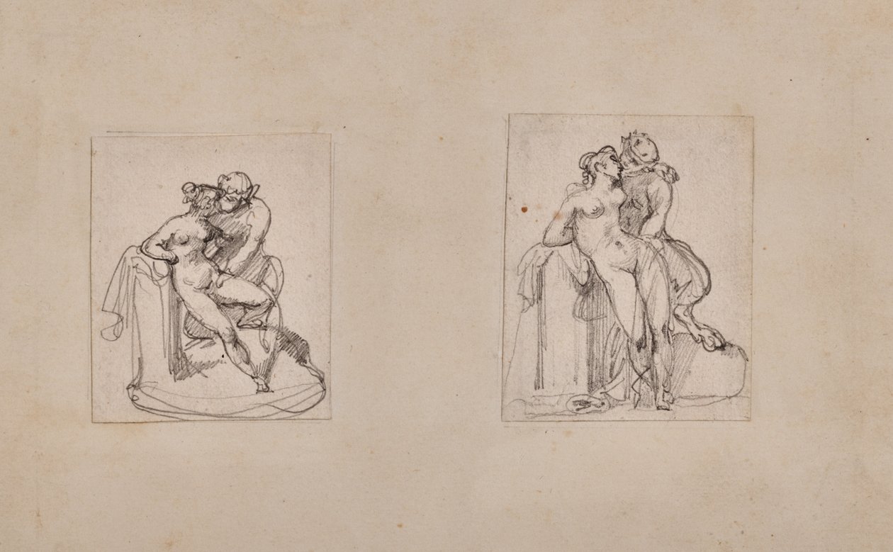Antiope Ravished by Jupiter in the Form of a Satyr by Theodore Gericault