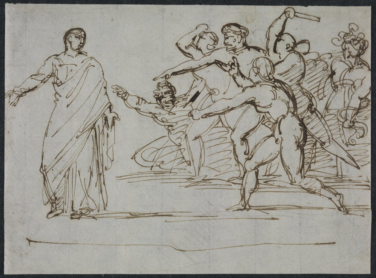 Assassination of Tiberius by Theodore Gericault