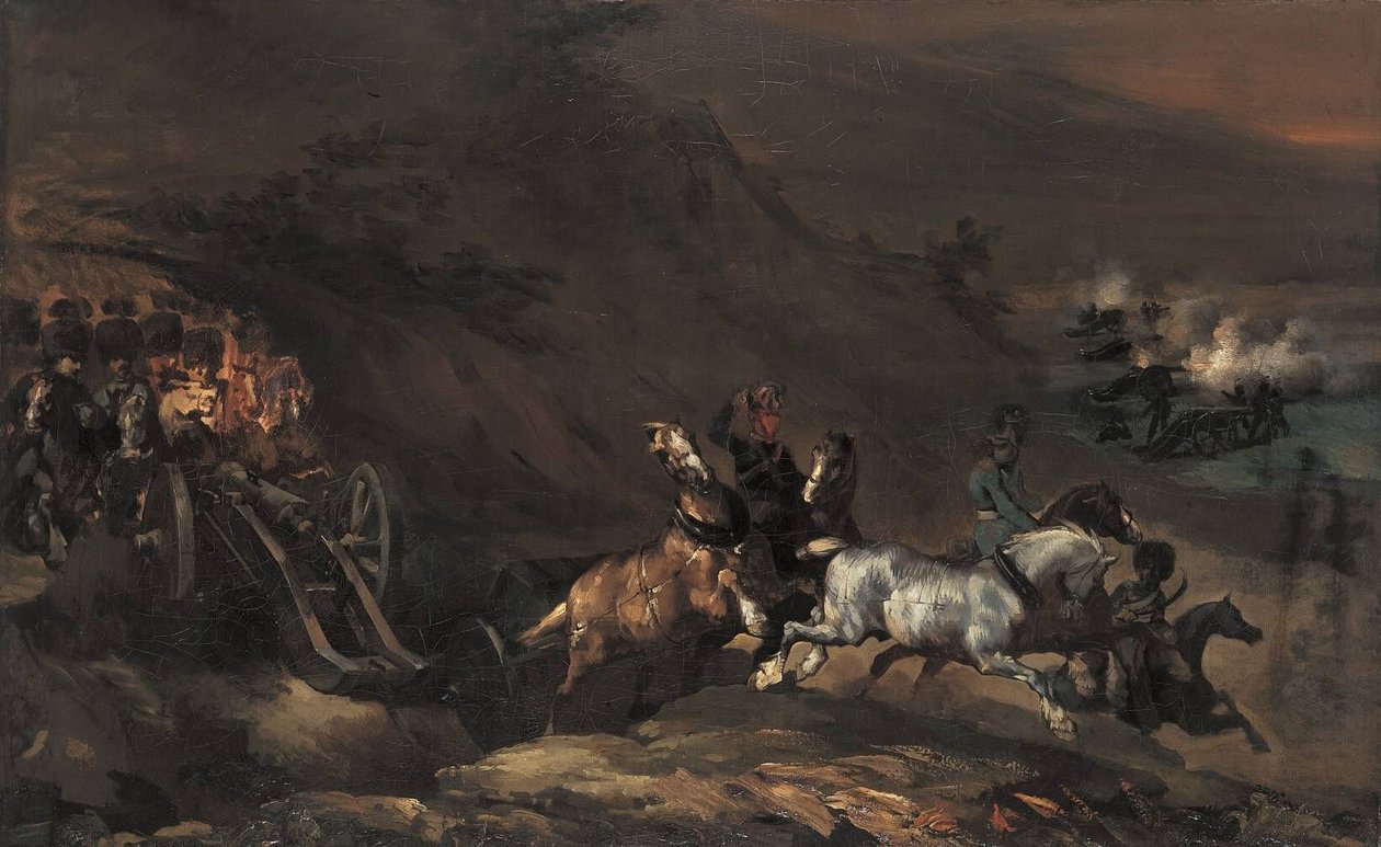 Advancing Artillery by Theodore Gericault