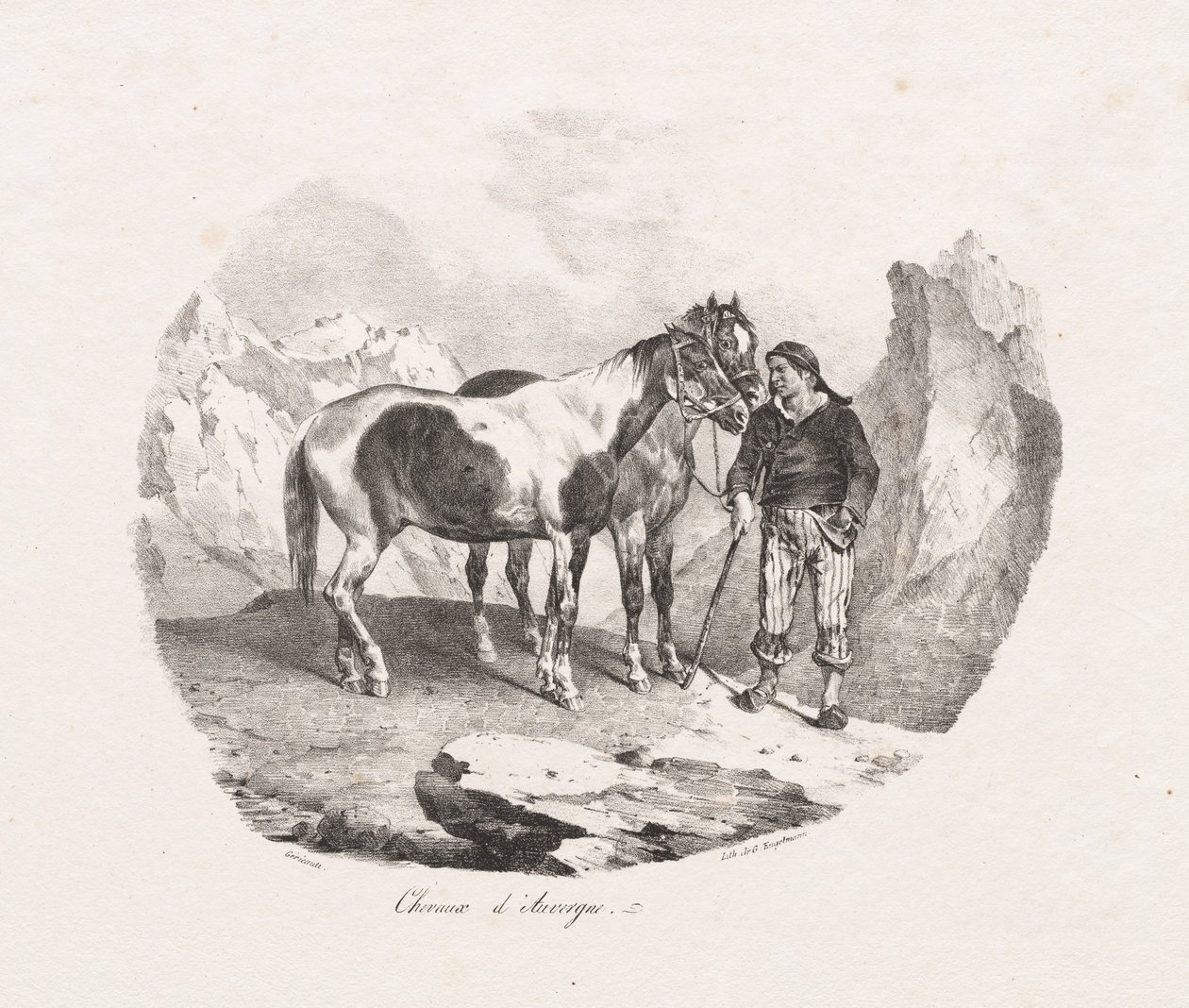 Auvergne horses by Theodore Gericault