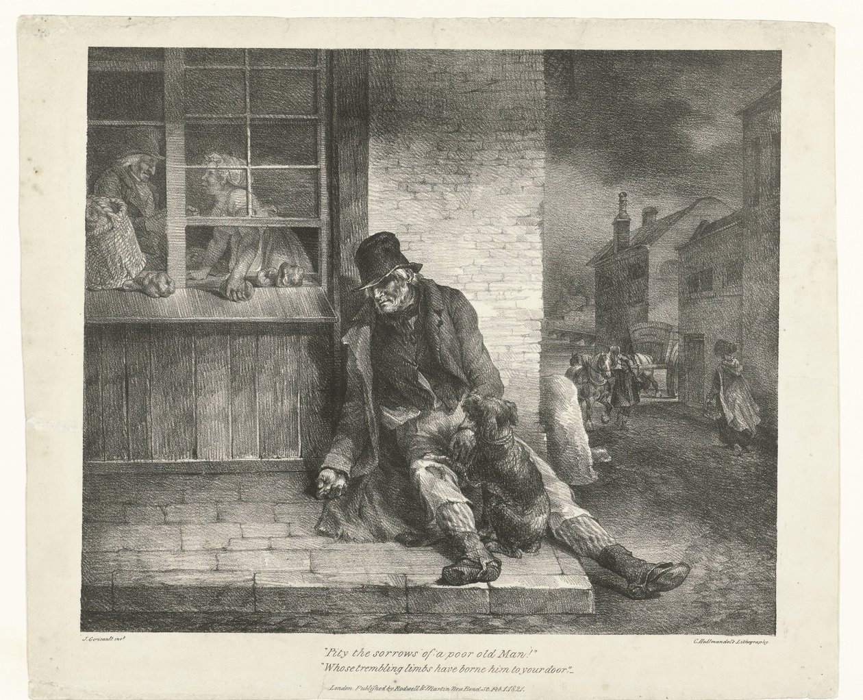 Beggar (Pity the Sorrows of a Poor Old Man!) (Various Subjects Drawn from Life) by Theodore Gericault