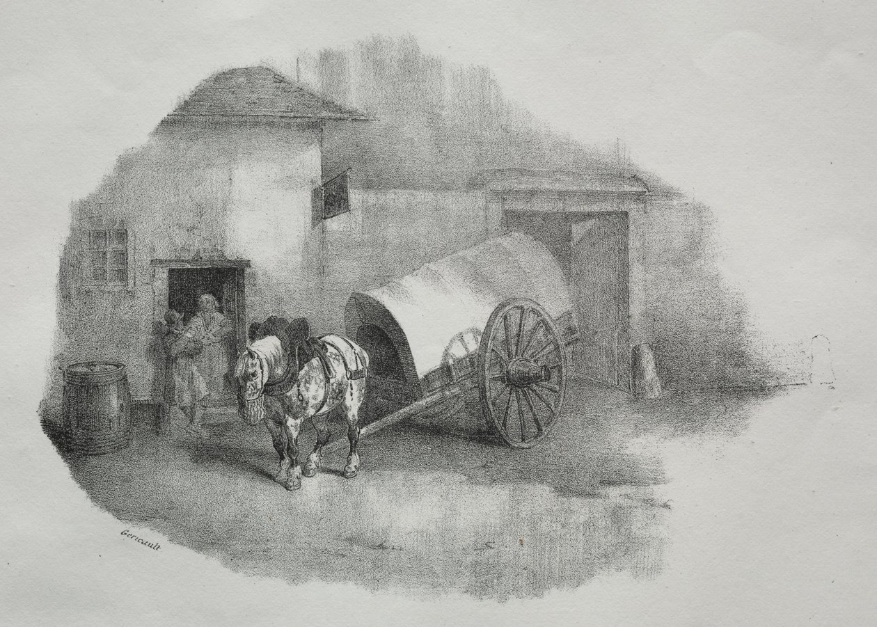 Cart Horse Out of the Stringers by Theodore Gericault