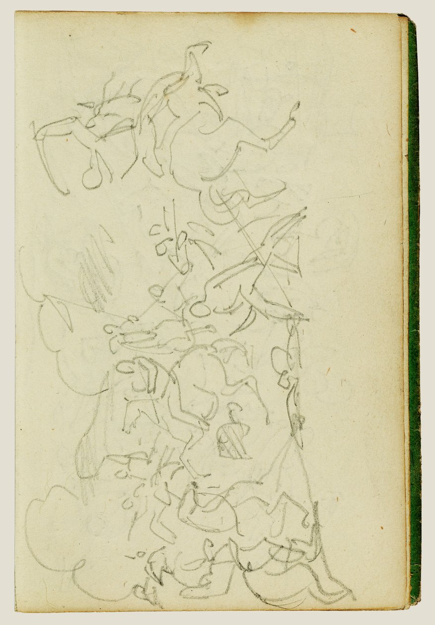 Cavalry Battle by Theodore Gericault