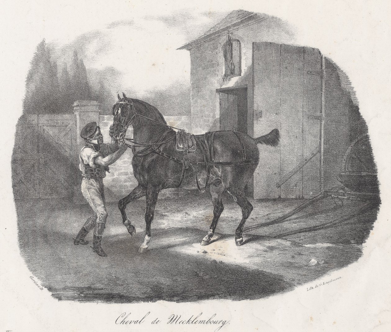 A Mecklembourg Horse by Theodore Gericault
