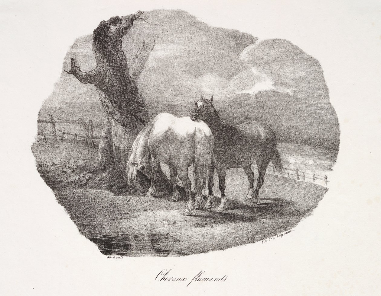 Flemish Horses by Theodore Gericault
