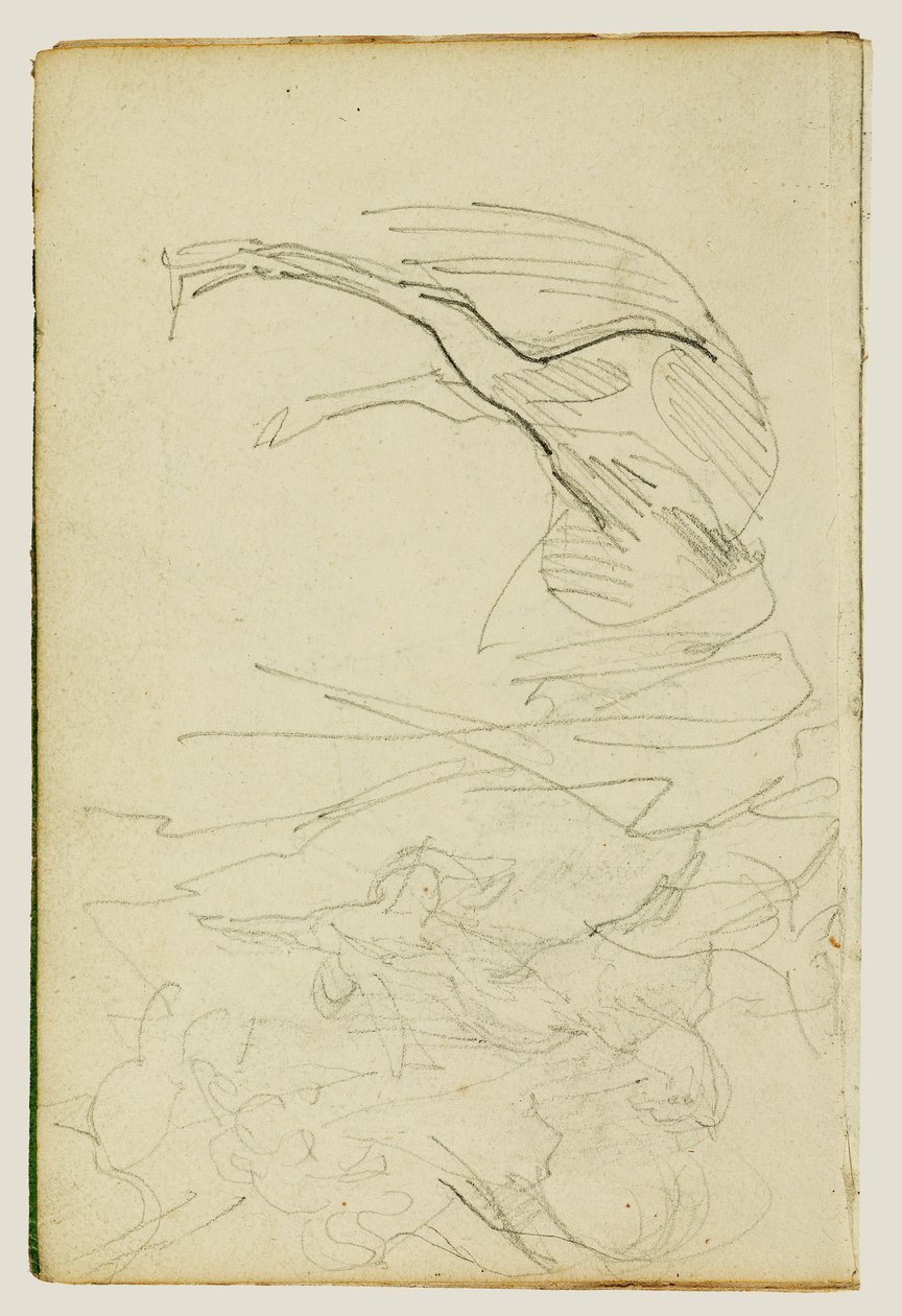 Compositional Study, Horse Studies by Theodore Gericault