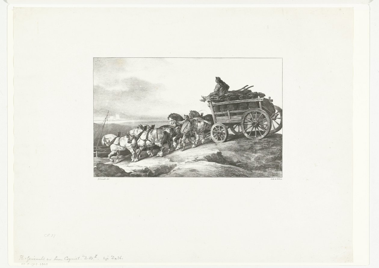The Coal Wagon by Theodore Gericault
